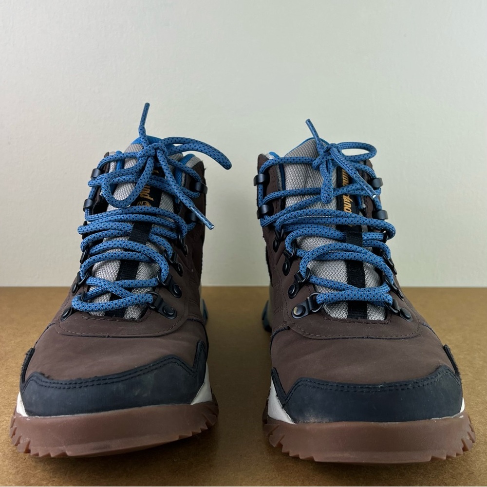 TIMBERLAND BROWN WATERPROOF MID HIKER BOOTS - Picture 11 of 13